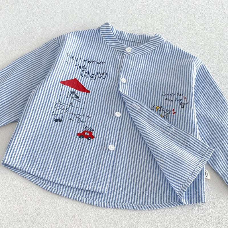 【BABY&KID】カートゥーンプリントシャツ、カジュアルパンツSK107216