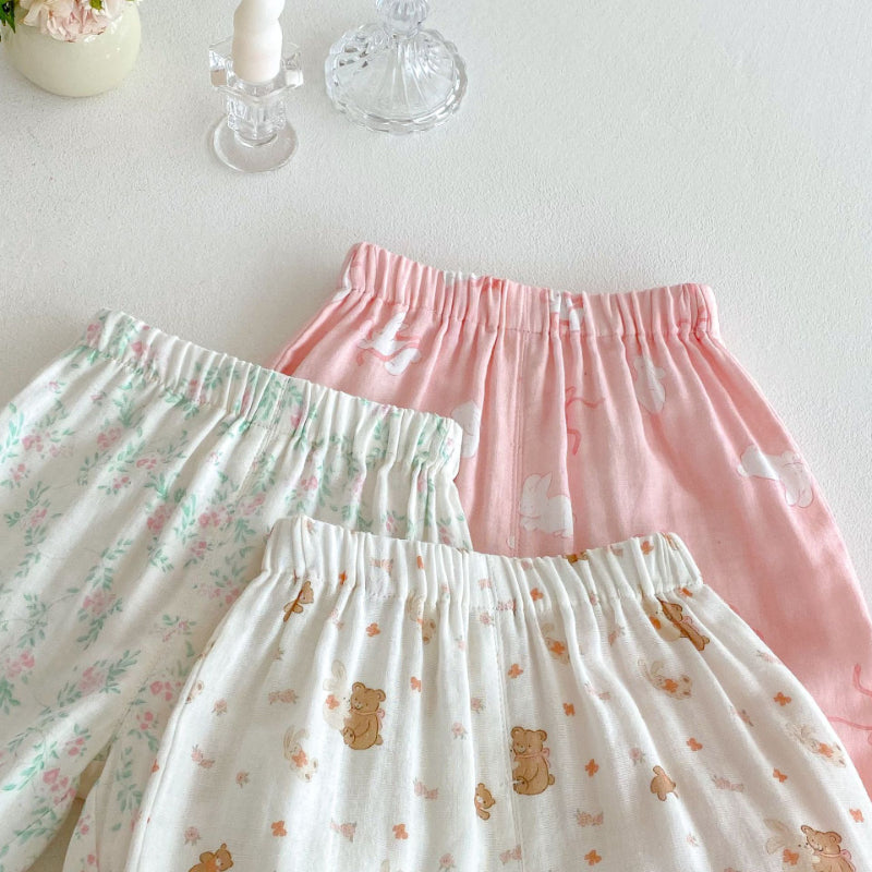 【BABY&KID】夏新作 ウサギ柄可愛いセットアップSK070217