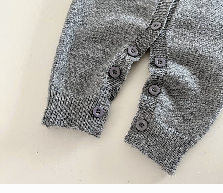 【BABY&KID】バイカラーニットオールインワンSK022207