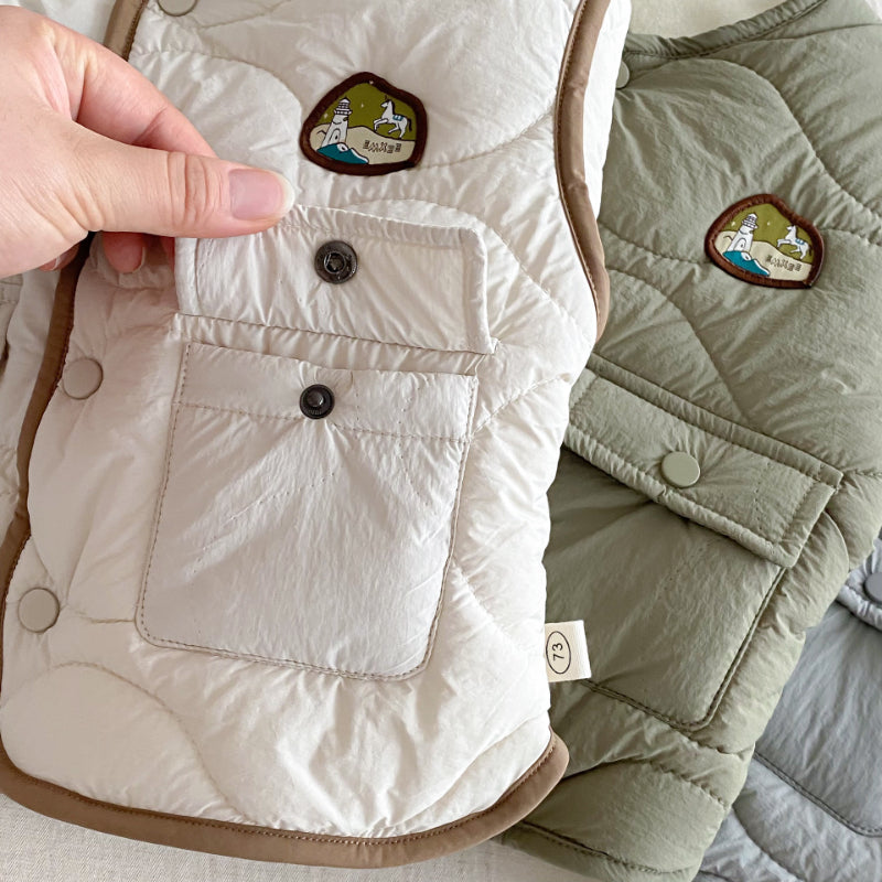 【BABY&KID】冬新作ワッペン付きあったかジャケットSK102529