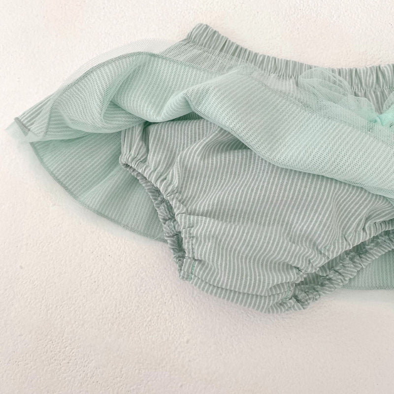 【BABY&KID】夏新作 クルーネックトップス&スカートパンツSK072315
