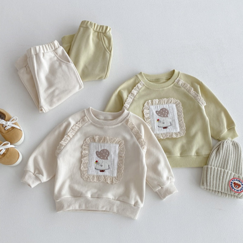 【BABY&KID】レースフリルセットアップSK092715