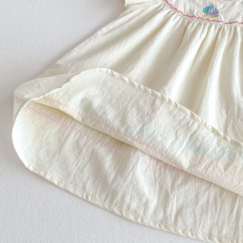【BABY&KID】夏新作 帆船刺繍ワンピースSK081612