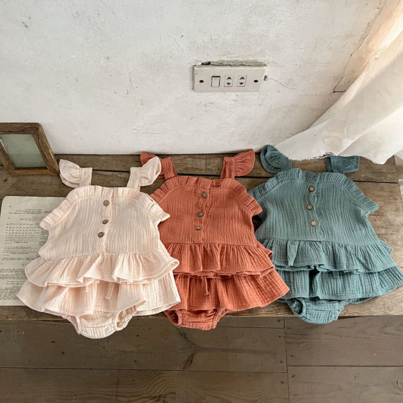 【BABY】夏新作 小飛袖キャミソールセットアップSK072512