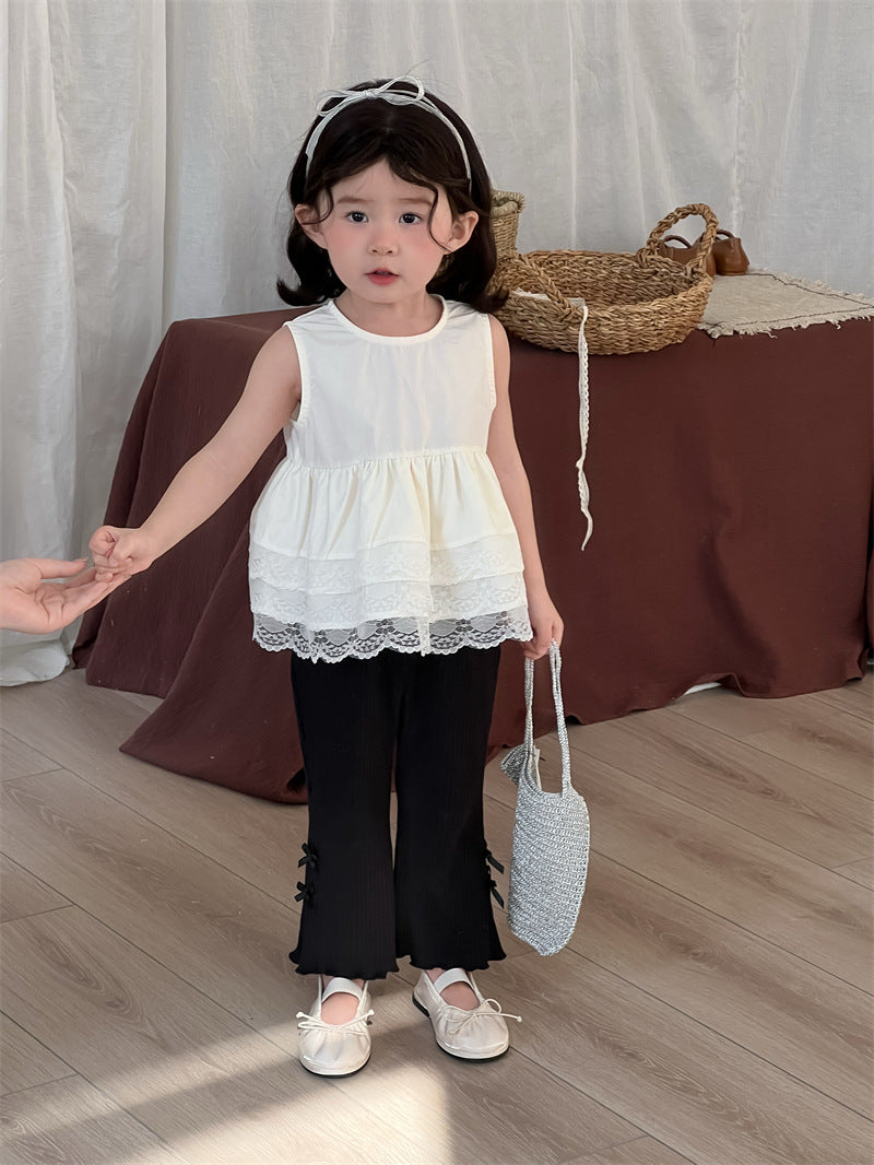 【BABY&KID】夏新作 レイヤードノースリーブトップスSK081533
