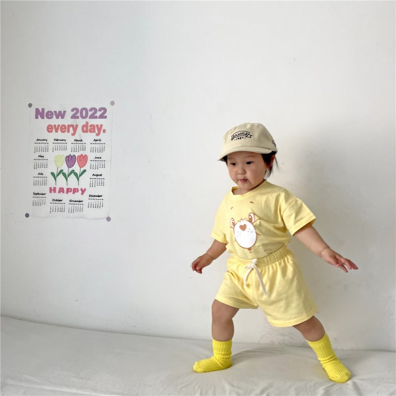【BABY&KID】夏新作 キャラクター半袖セットアップSK080221