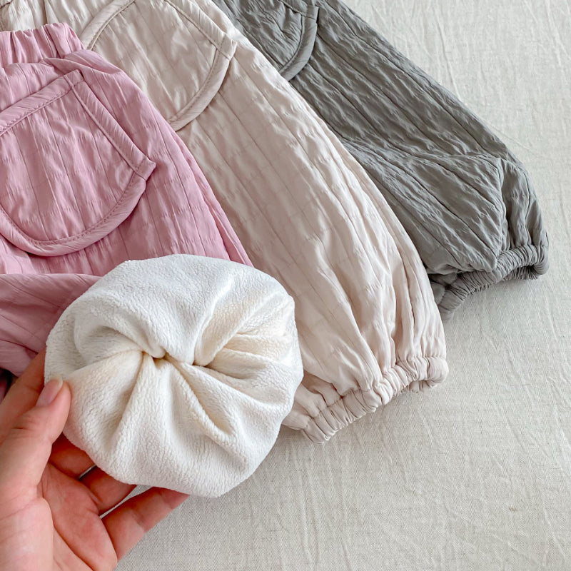 【BABY&KID】冬新作無地裏起毛パンツSK102531