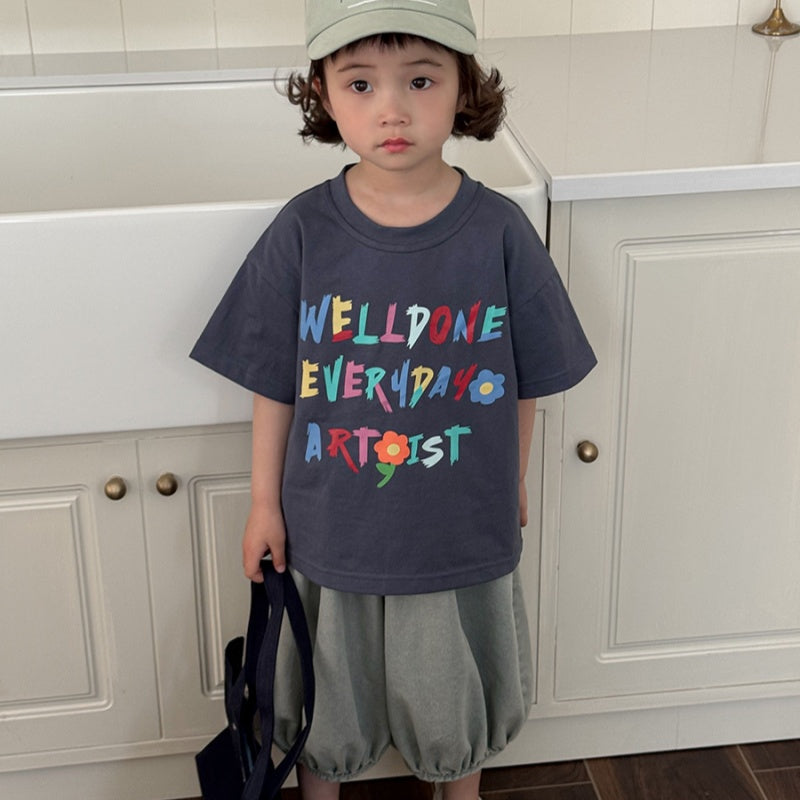 【BABY&KID】夏新作 レタード半袖TシャツSK080514