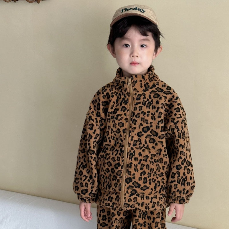 【BABY&KID】冬新作 レオパードフリースアウターSK102030