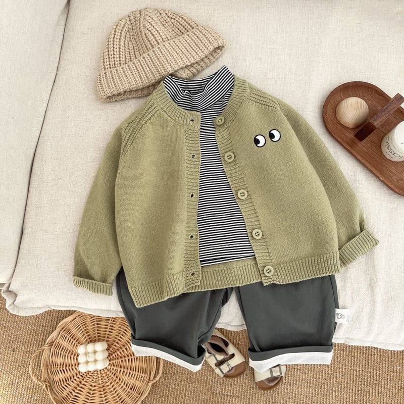 【BABY&KID】ビッグアイズオシャレカーディガンSK031609