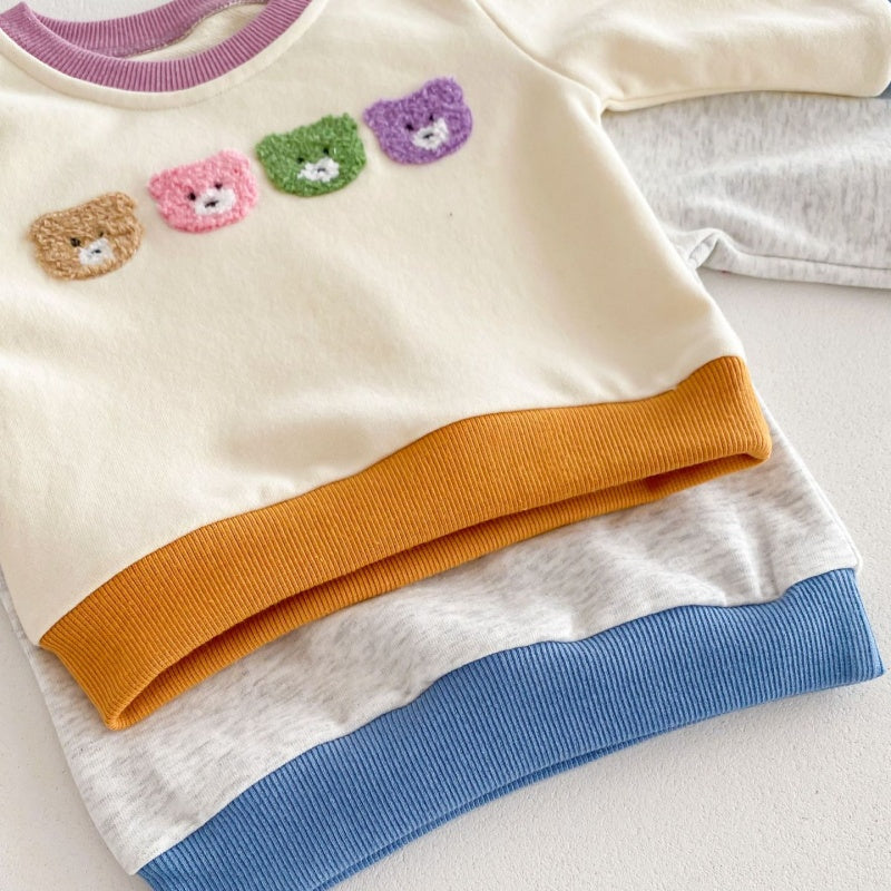 【BABY&KID】カラーベアー可愛いセットアップSK032201