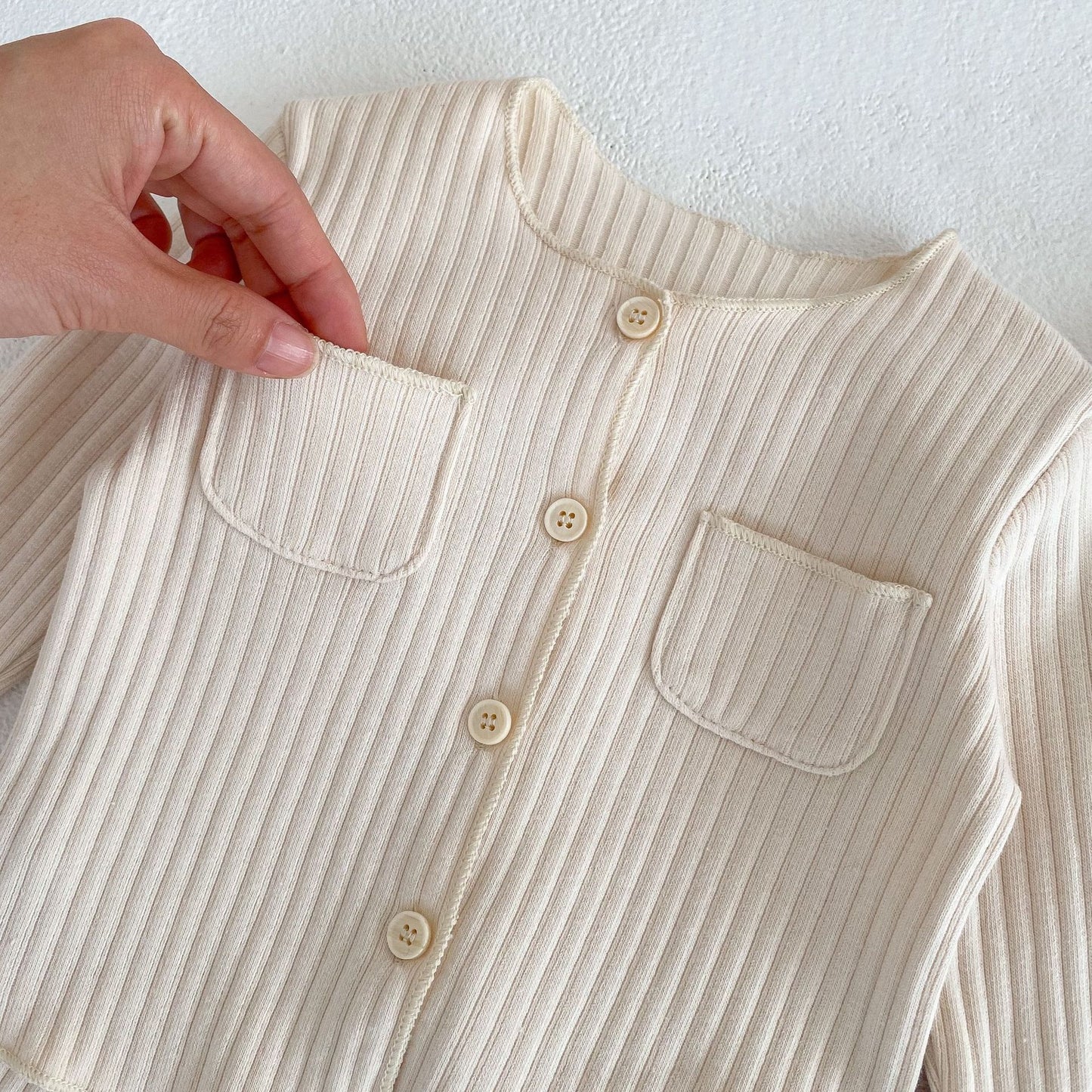 【BABY】無地シャツ&ボトムスセットアップSK031803