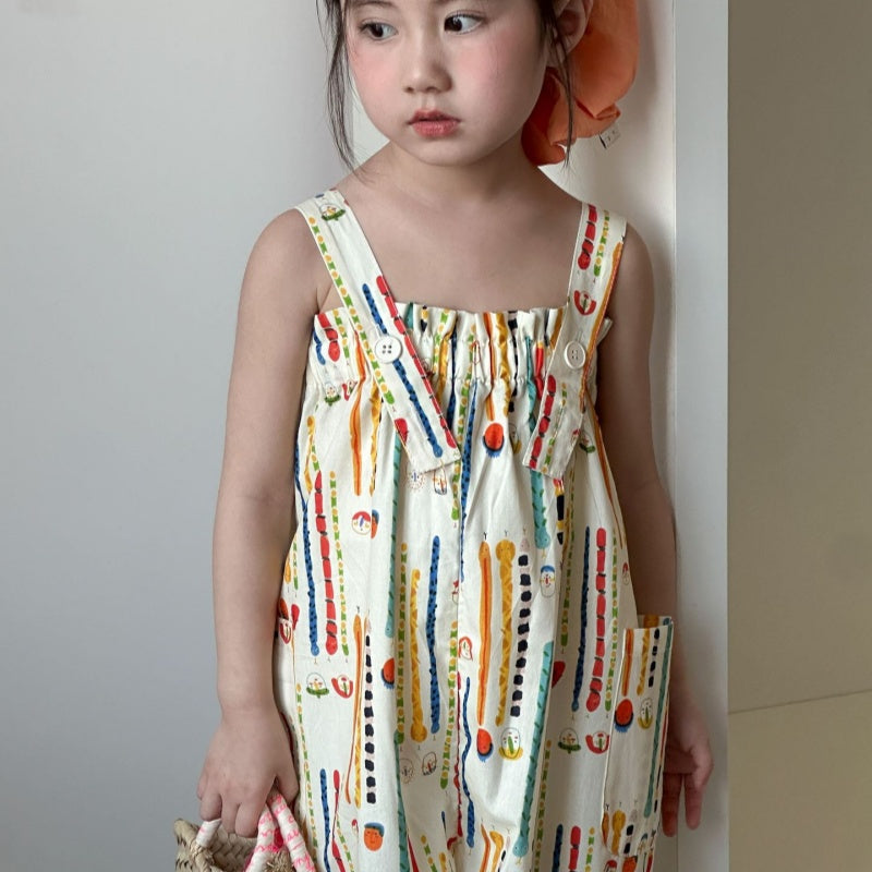 【BABY&KID】夏新作 カラフルサロペットSK072103