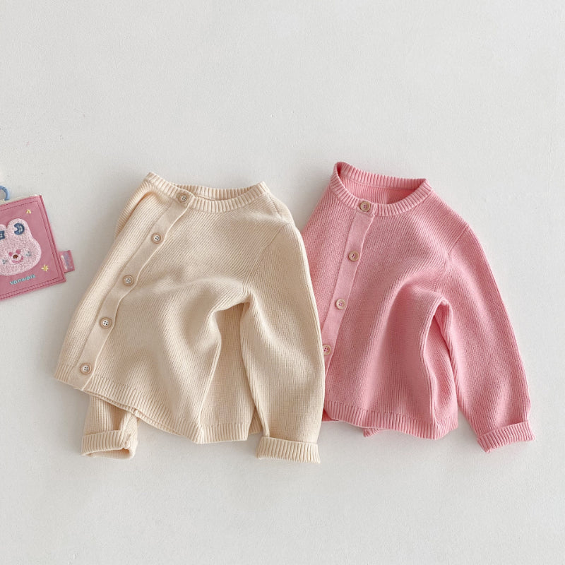【BABY&KID】無地リブカーディガンSK092920