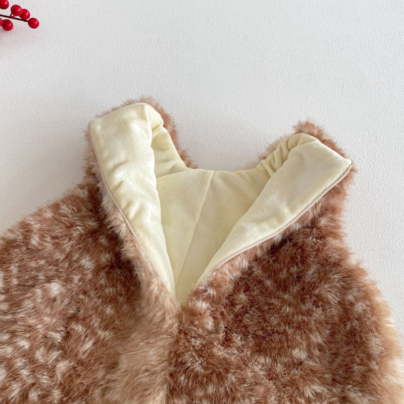 【BABY&KID】冬新作かわいいトナカイあったかカバーオール、フード付きアウターSK103021