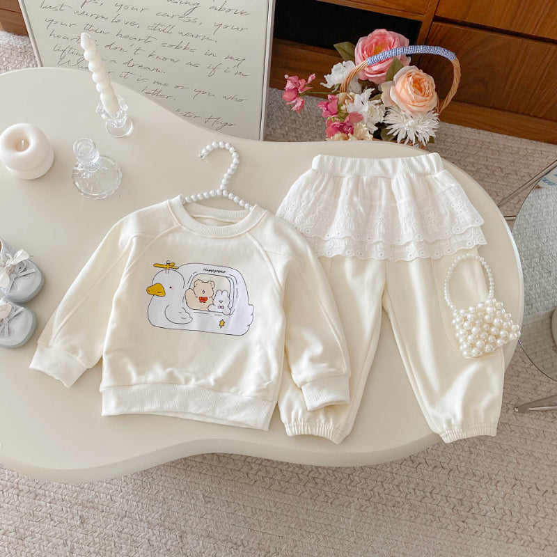 【BABY&KID】アヒルプリントセットアップSK092915