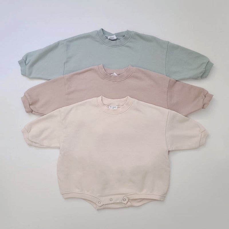 【BABY&KID】シンプルデザインロンパース 全5色SK11353