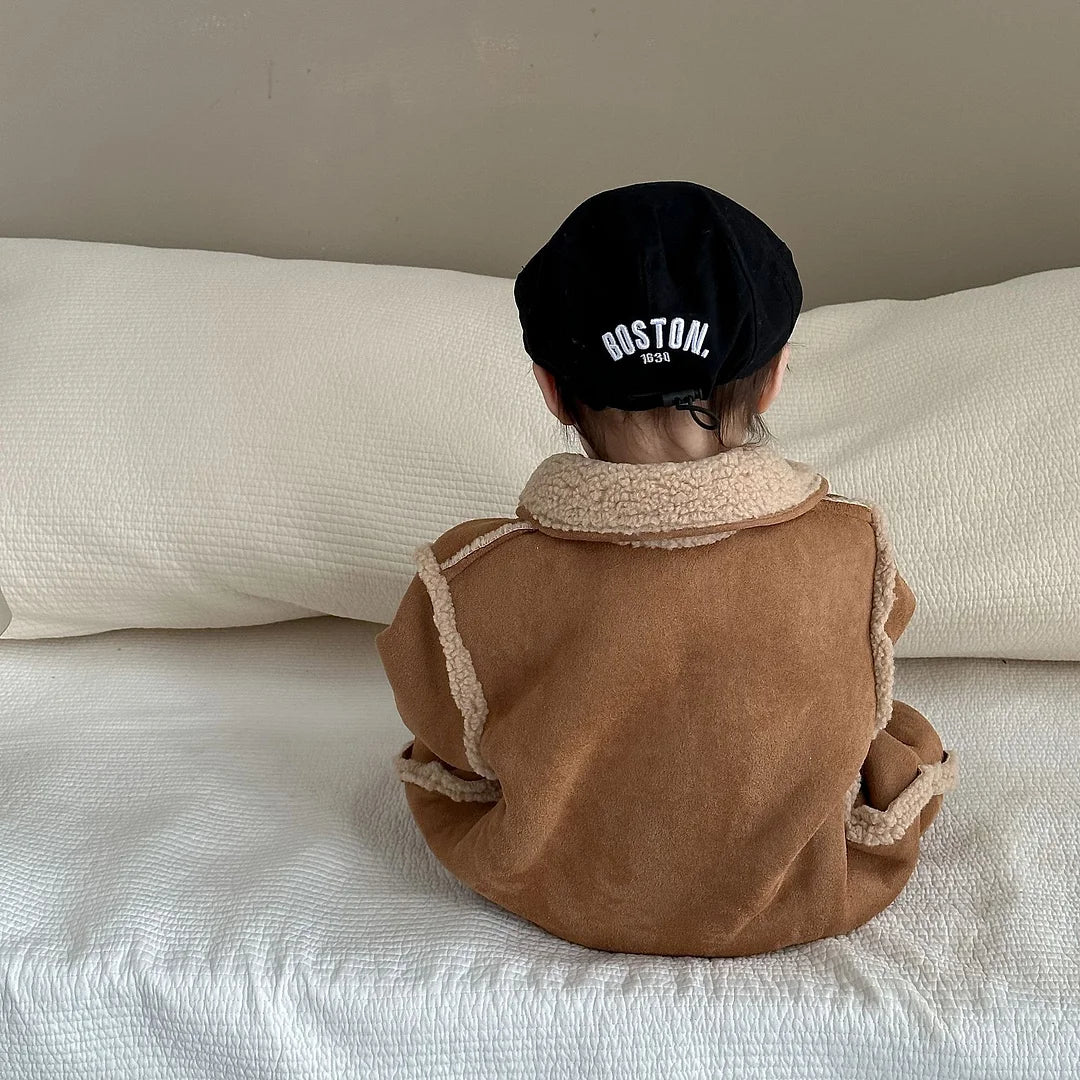【BABY&KID】冬新作ボアオールインワンORアウターSK11350