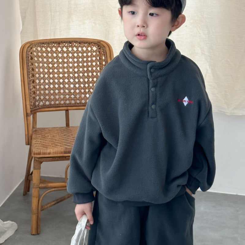 【BABY&KID】冬新作 カジュアル裏起毛セットアップSK102029