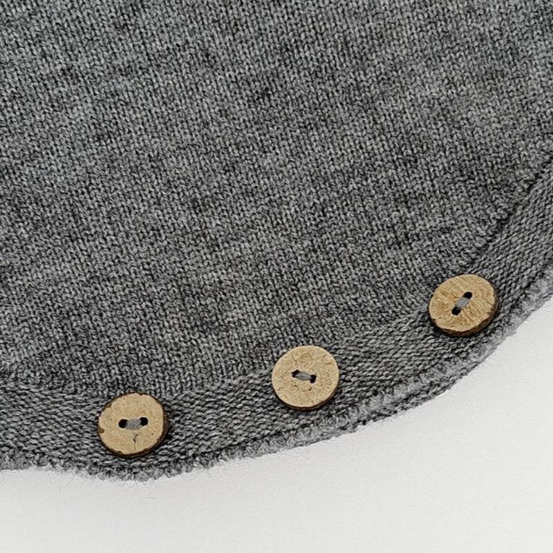 【BABY】きのこ刺繍サロペットロンパース、カーディガンSK101814