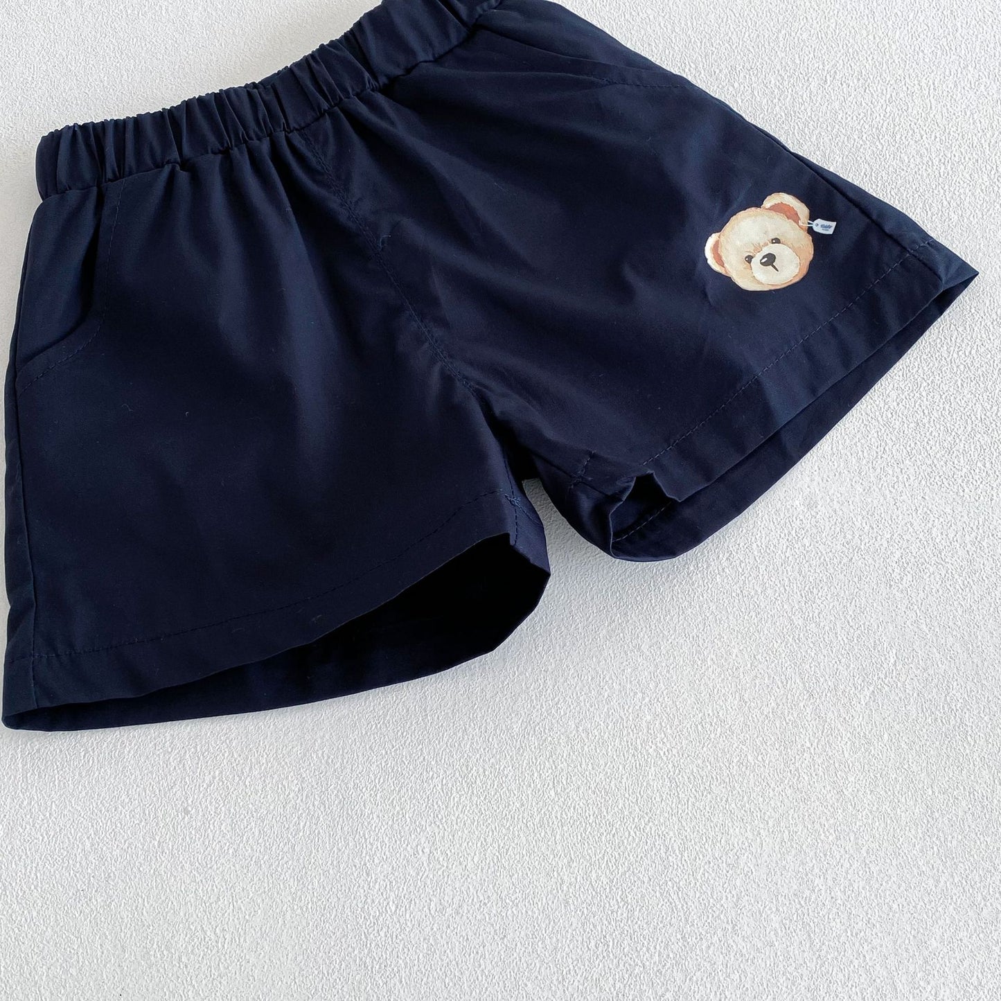 【BABY&KID】夏新作 クマ柄セーラー風セットアップSK061808