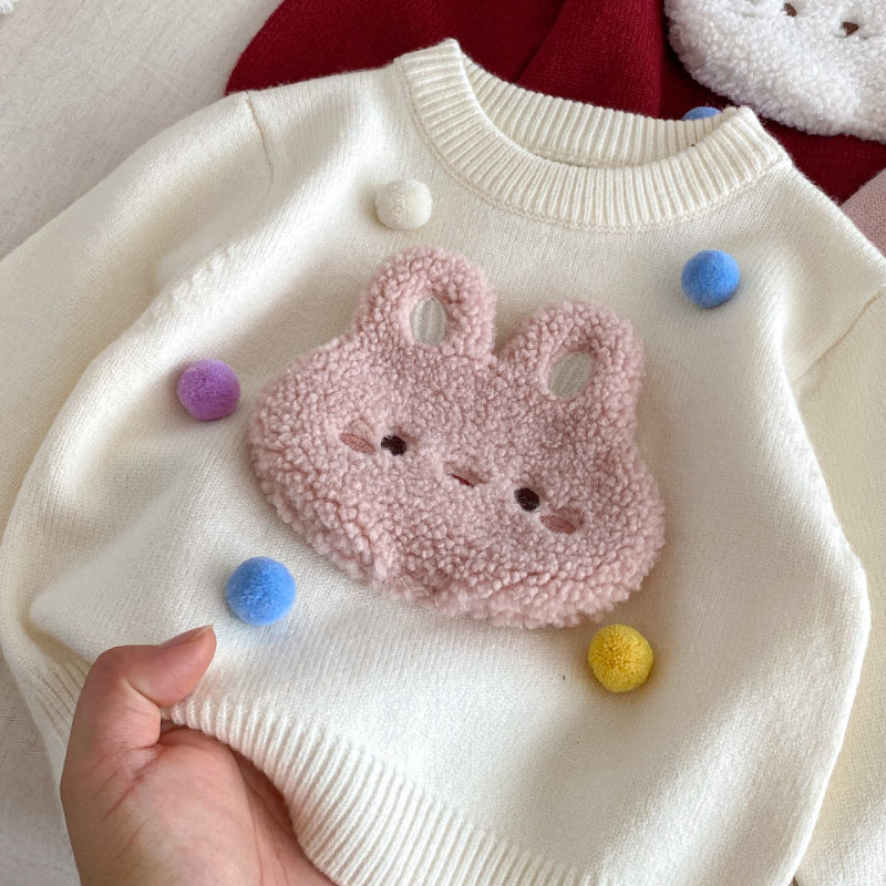 【BABY&KID】冬新作ぽんぽん付きニットセーターSK102534