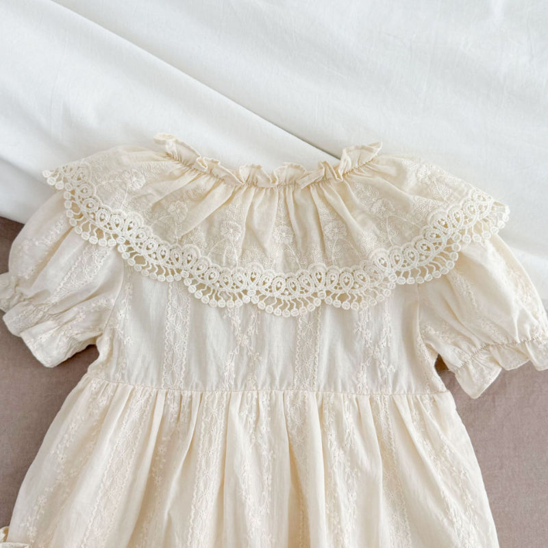 【姉妹服】夏新作 レースフリルロンパース、ワンピースSK081622
