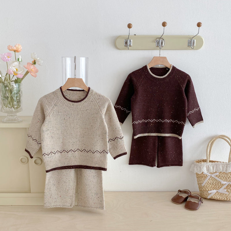 【BABY&KID】ジャカードカラフルドットニットセットアップSK092917