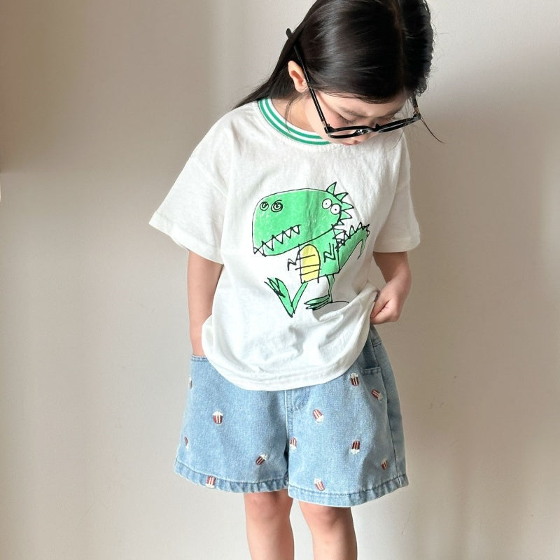 【BABY&KID】夏新作 カートゥーンコットンルーズTシャツSK063028