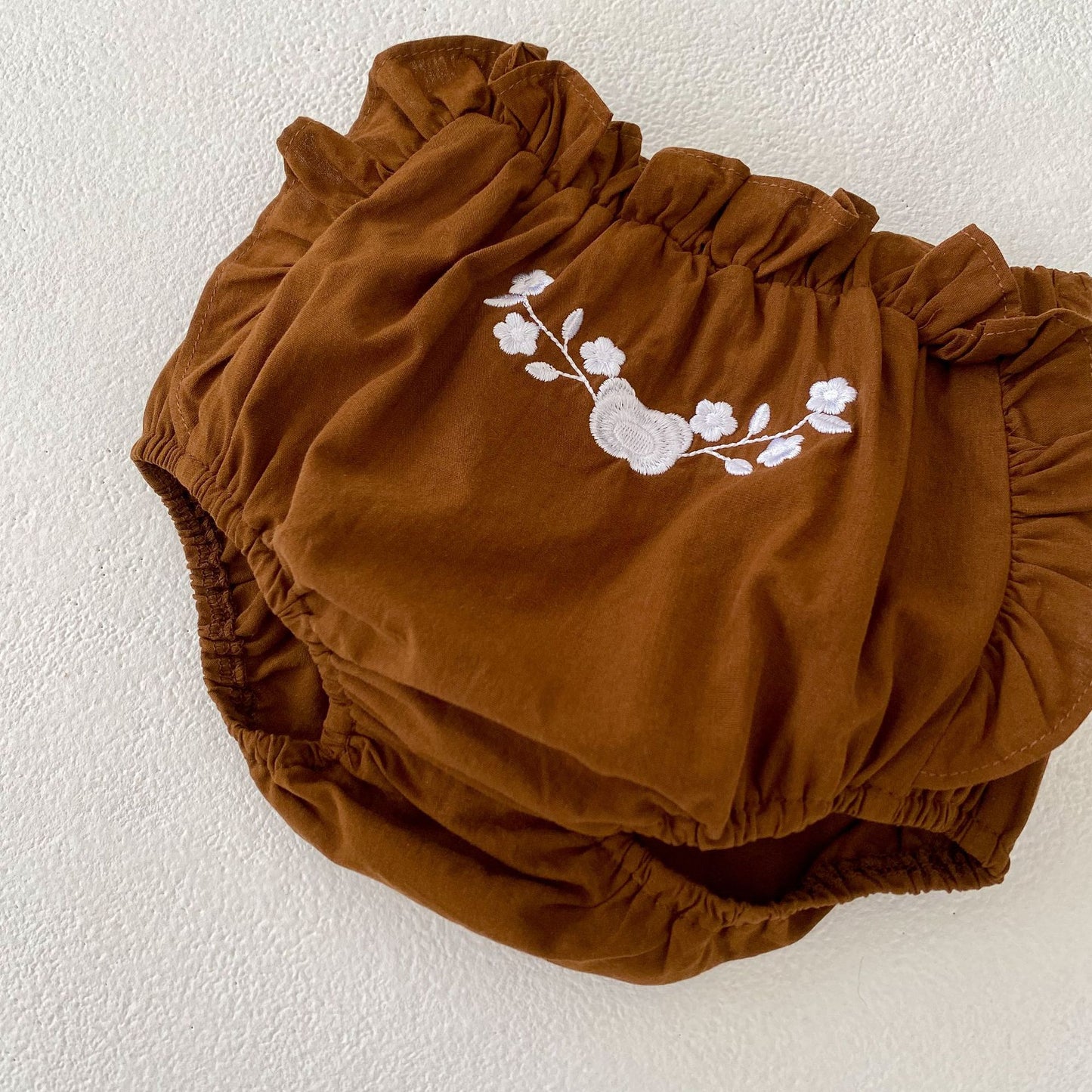 【BABY】夏新作 リボン刺繍ベスト&ショートパンツセットアップSK071608