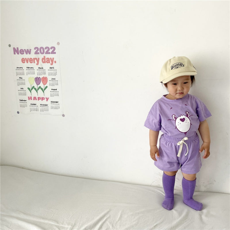 【BABY&KID】夏新作 キャラクター半袖セットアップSK080221
