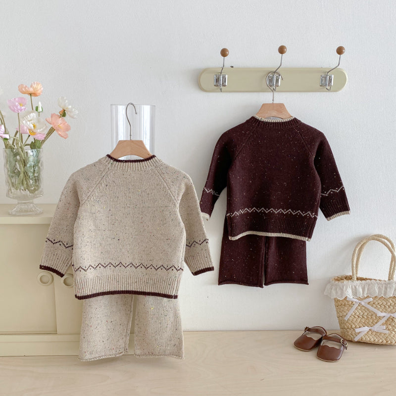 【BABY&KID】ジャカードカラフルドットニットセットアップSK092917