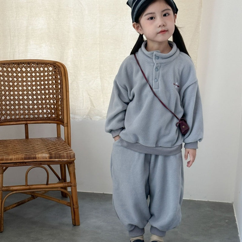 【BABY&KID】冬新作 カジュアル裏起毛セットアップSK102029