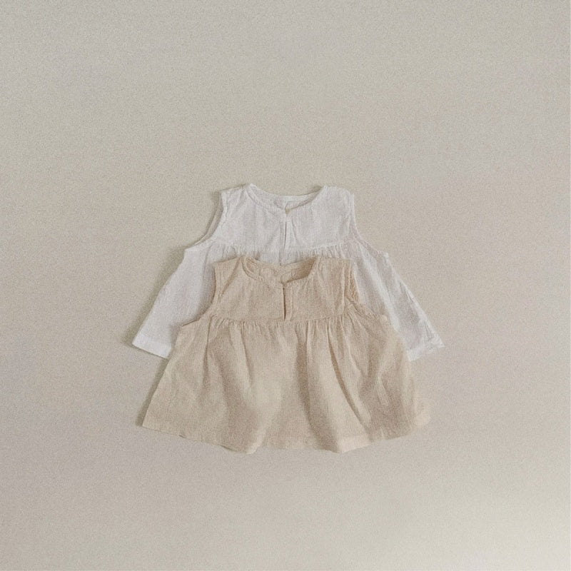 【BABY】夏新作 ノースリーブジャカードセットアップSK080219