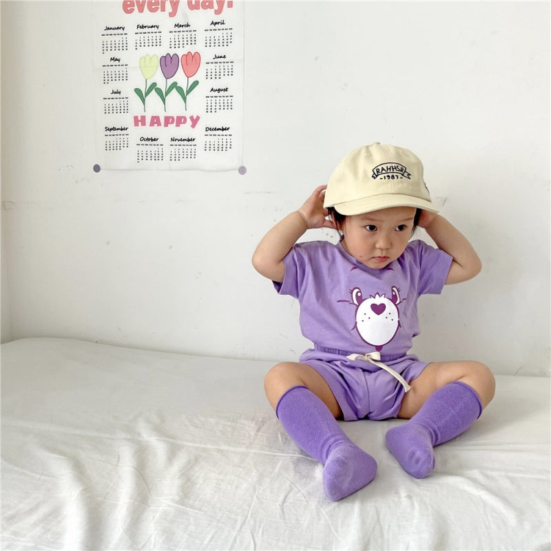 【BABY&KID】夏新作 キャラクター半袖セットアップSK080221