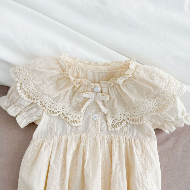 【姉妹服】夏新作 レースフリルロンパース、ワンピースSK081622