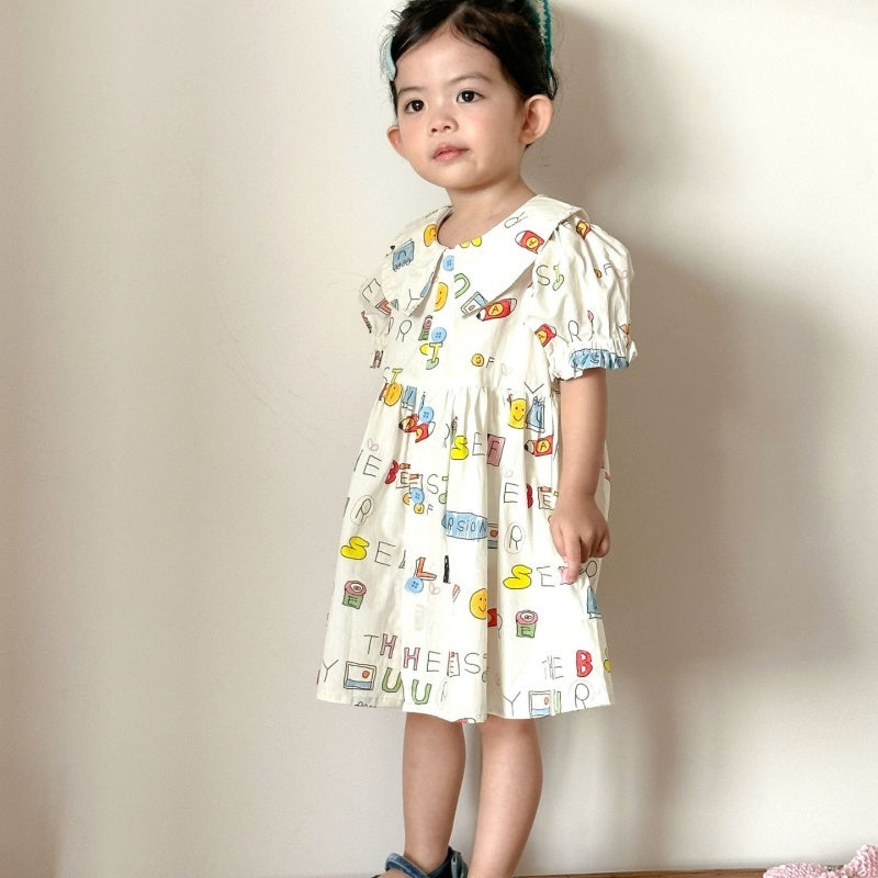 【BABY&KID】夏新作カートゥーンプリントセットアップ、ワンピースSK104709