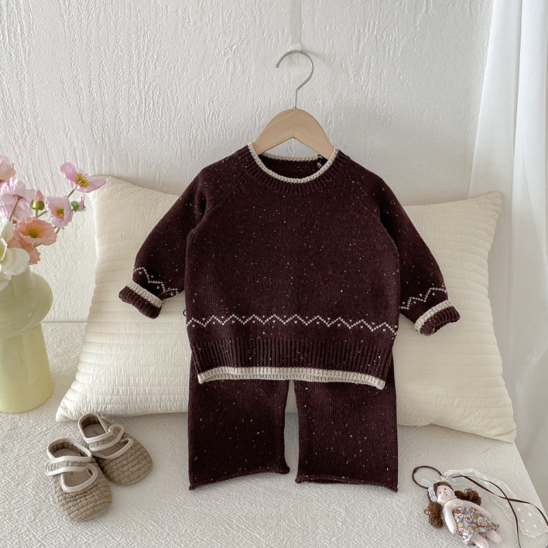 【BABY&KID】ジャカードカラフルドットニットセットアップSK092917