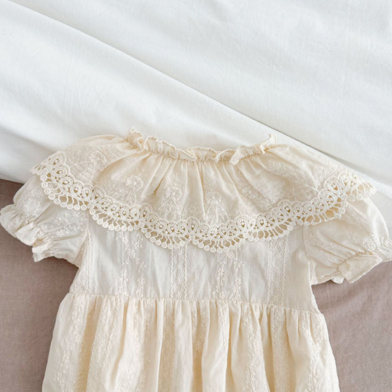 【姉妹服】夏新作 レースフリルロンパース、ワンピースSK081622