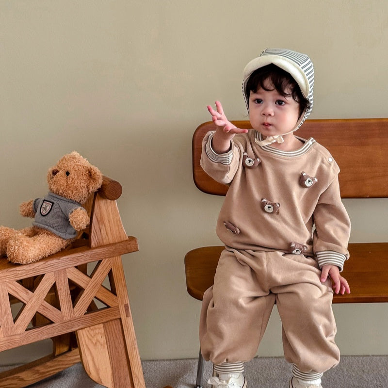 【BABY&KID】立体ぬいぐるみセットアップSK100313