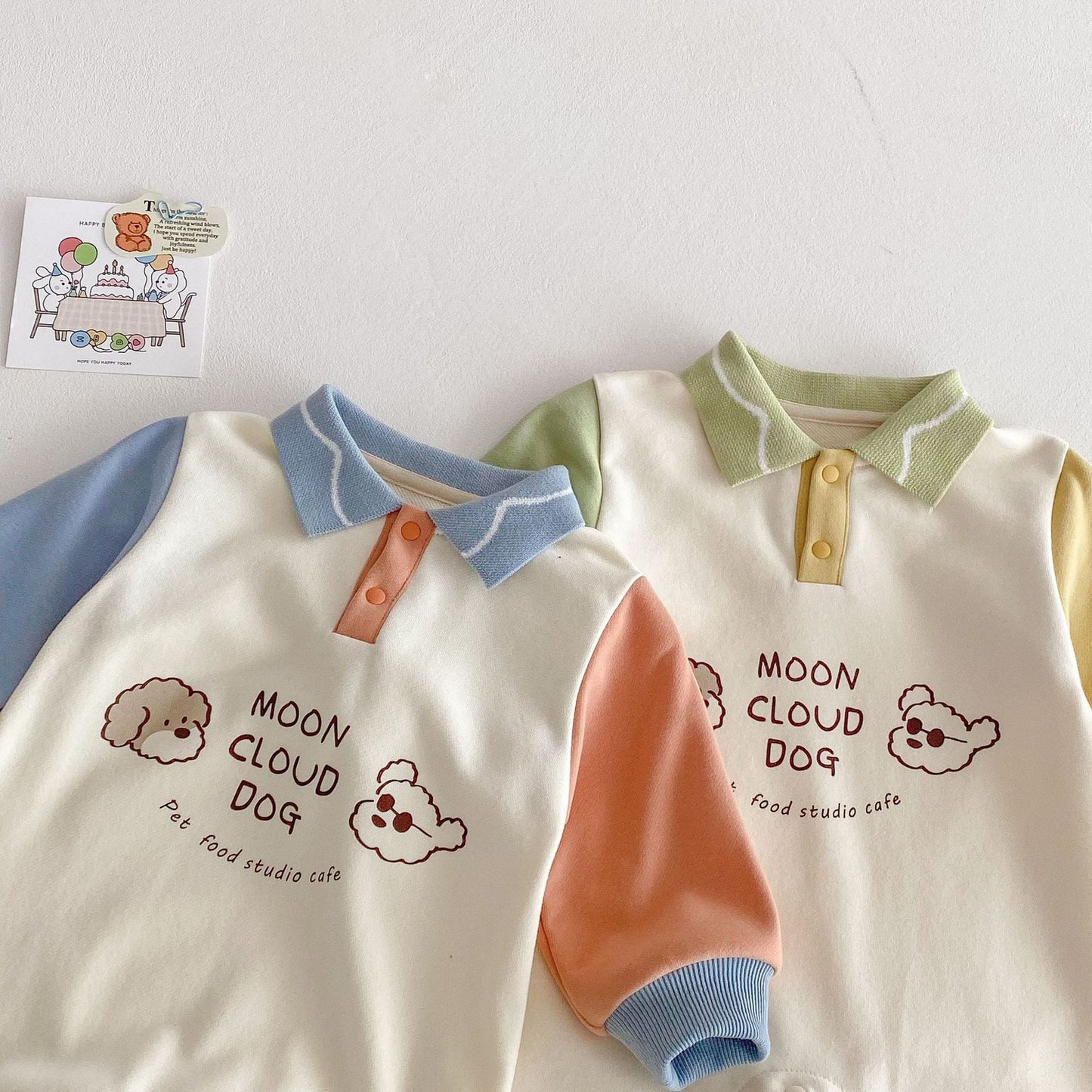 【BABY】MOON CLOUD DOGロンパースSK030714