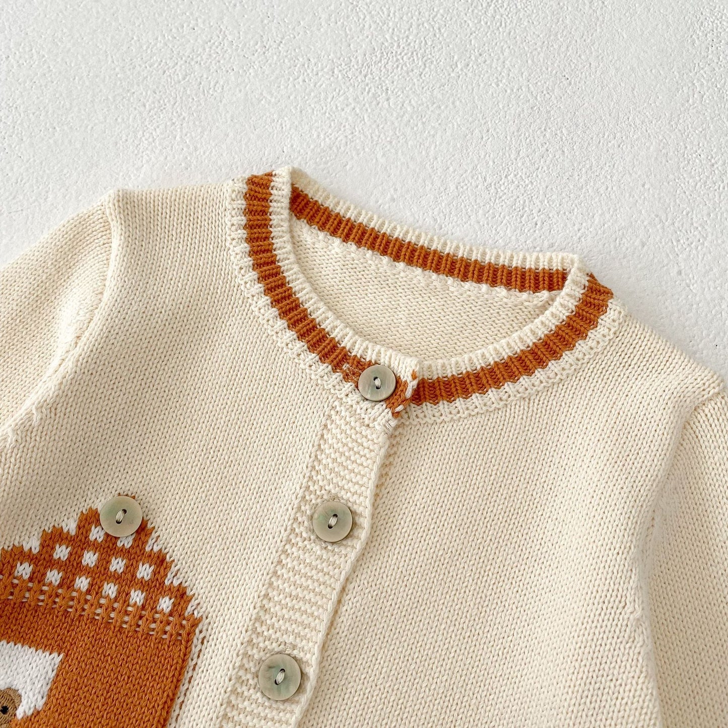 【BABY】クマ刺繡可愛いカーディガンSK051608