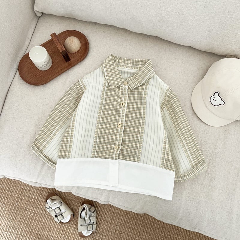 【BABY&KID】オシャレチェックトップスSK051401