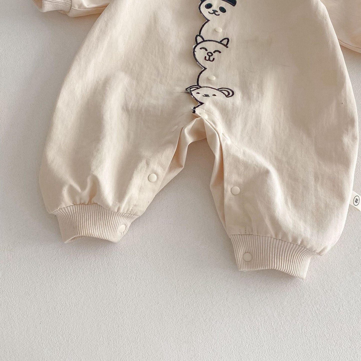 【BABY】アニマル刺繡可愛いロンパースSK031505