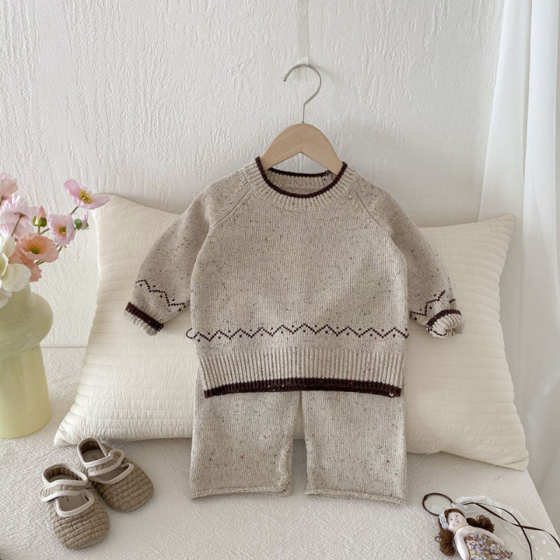 【BABY&KID】ジャカードカラフルドットニットセットアップSK092917