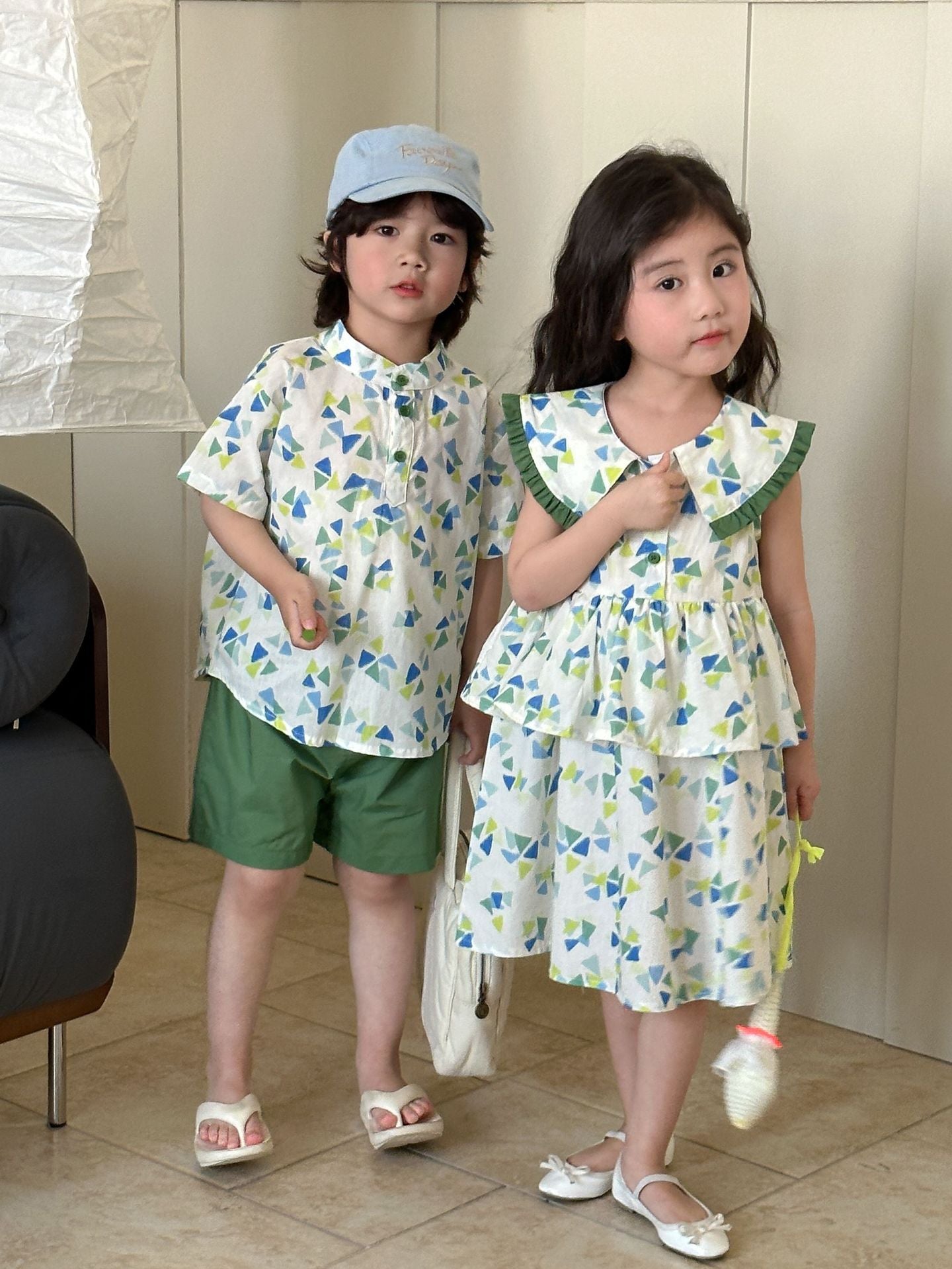 【BABY&KID】夏新作 ドーパミンセットアップ、ワンピースSK063023