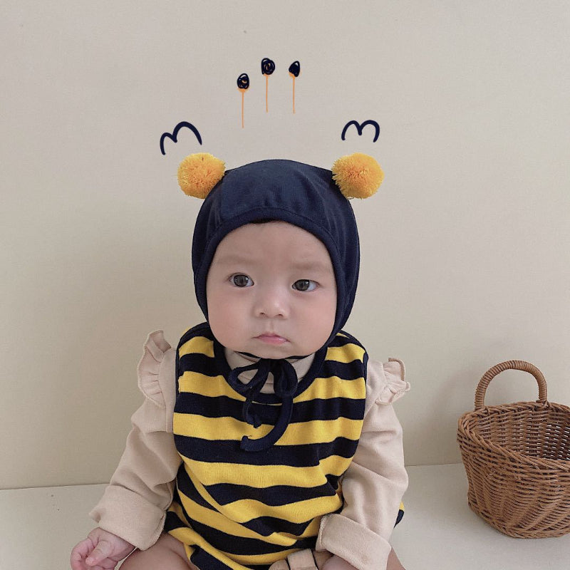 【BABY】みつばちロンパース、長袖TシャツSK100328