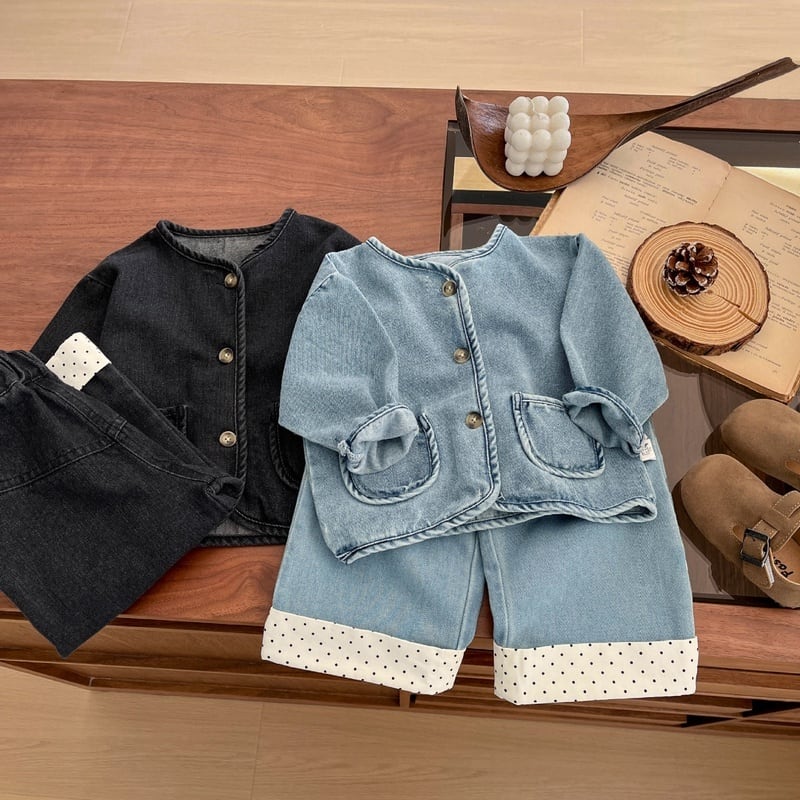 【BABY&KID】春新作 デニムオシャレジャケットSK051313