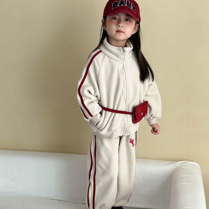 【BABY&KID】冬新作 韓国風フリースセットアップSK102035