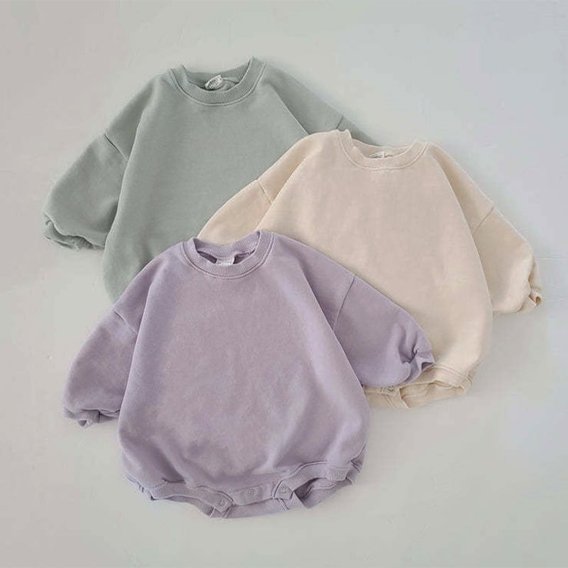 【BABY&KID】シンプルデザインロンパース 全5色SK11353